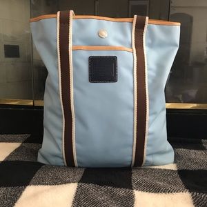 Powder blue coach Hampton weekend tote